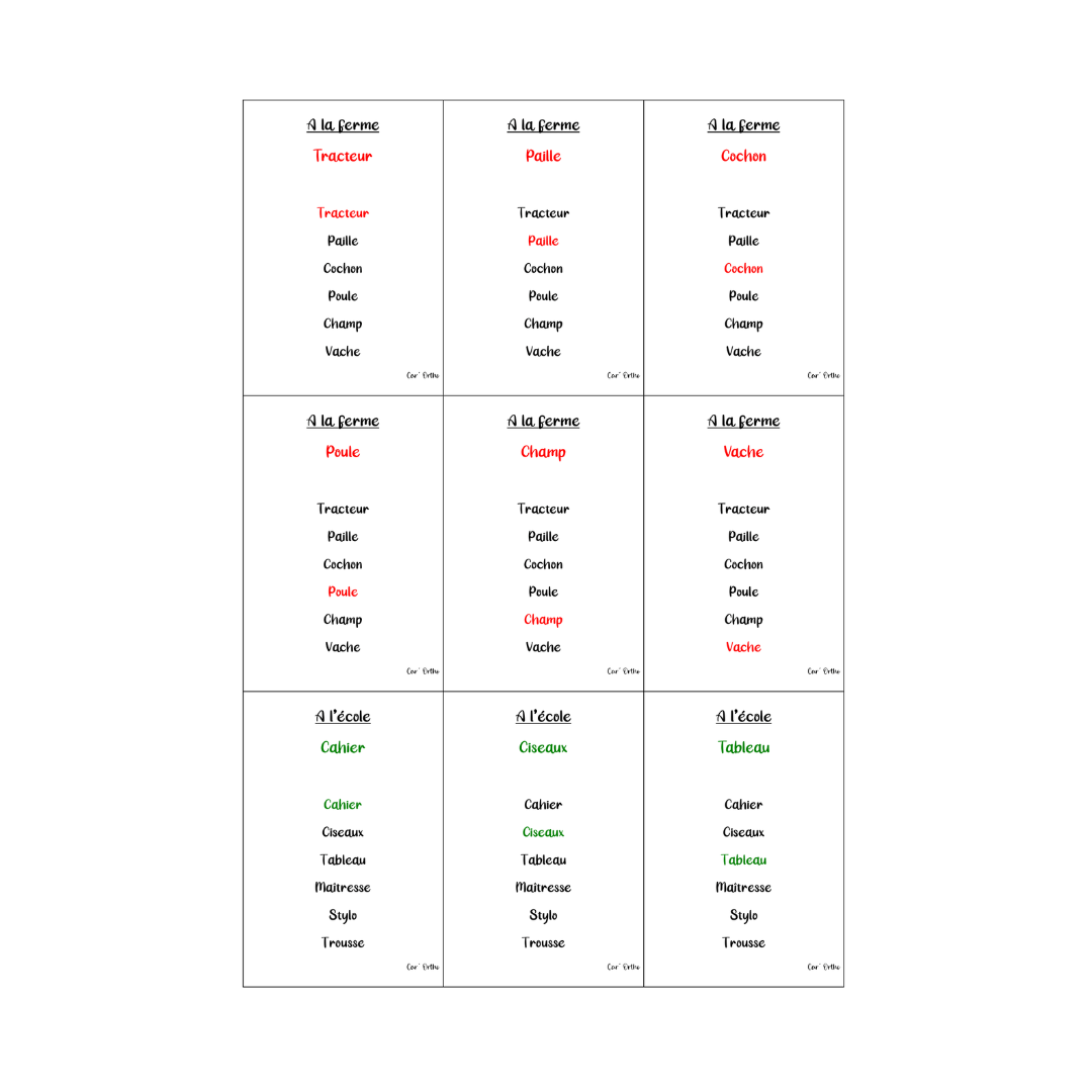 Semantic family game