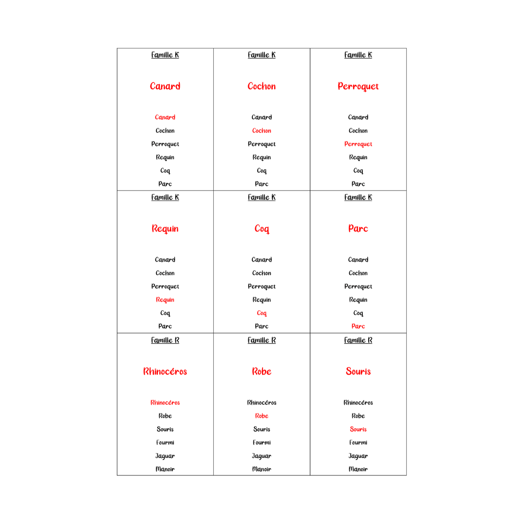 Sound family game