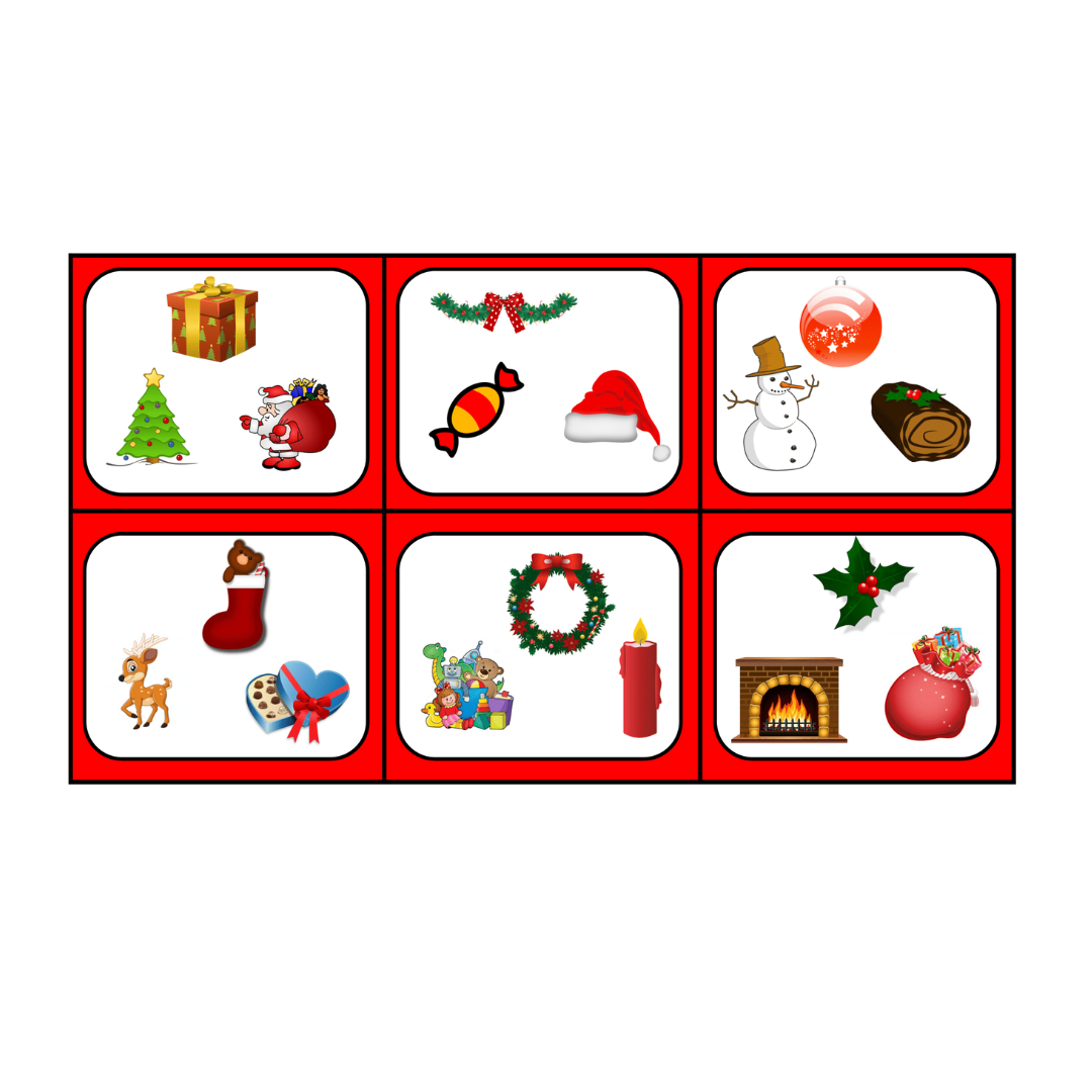 Lotto reading 3 words Christmas