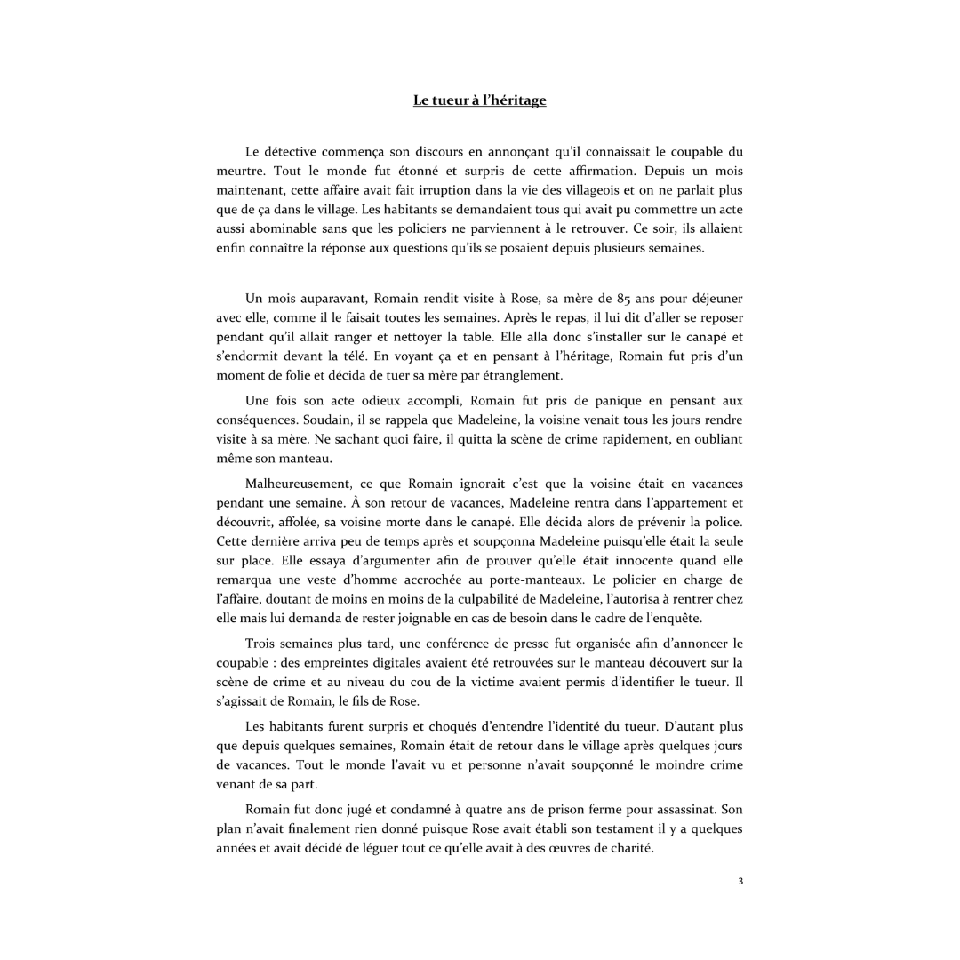 Histoires en série