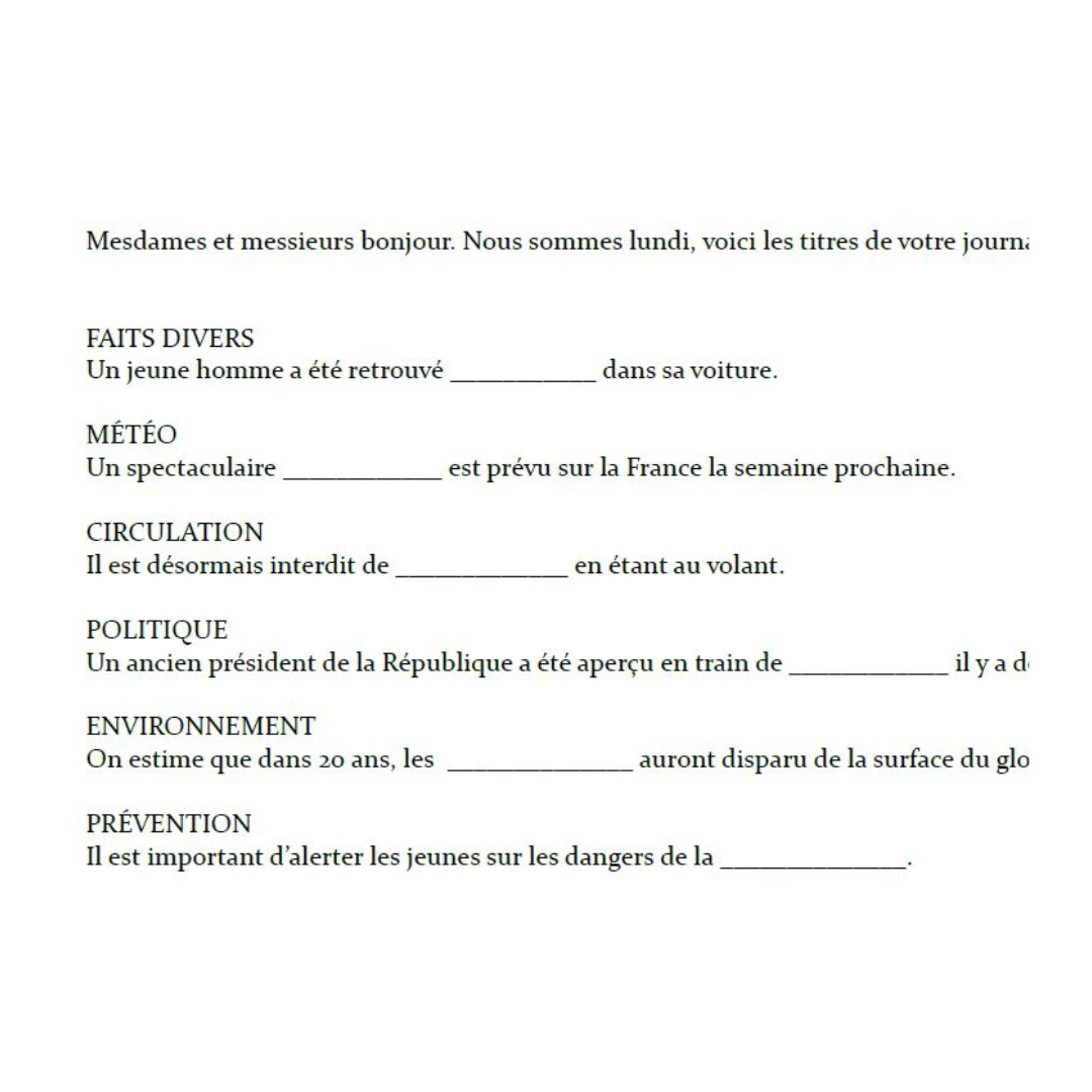 News scripts